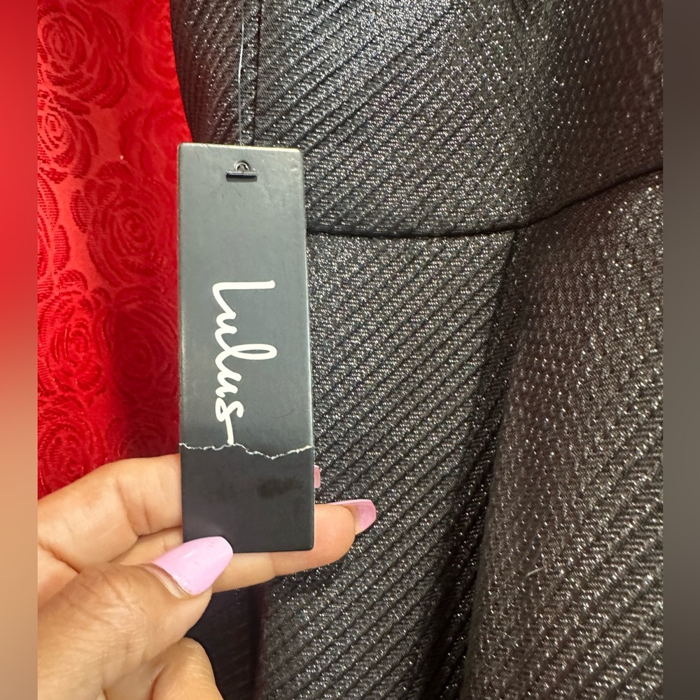 Lulus Hyped Up Black Backless Skater Dress . New w tag . - Picture 8 of 13